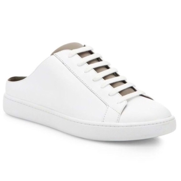 white vince slip ons